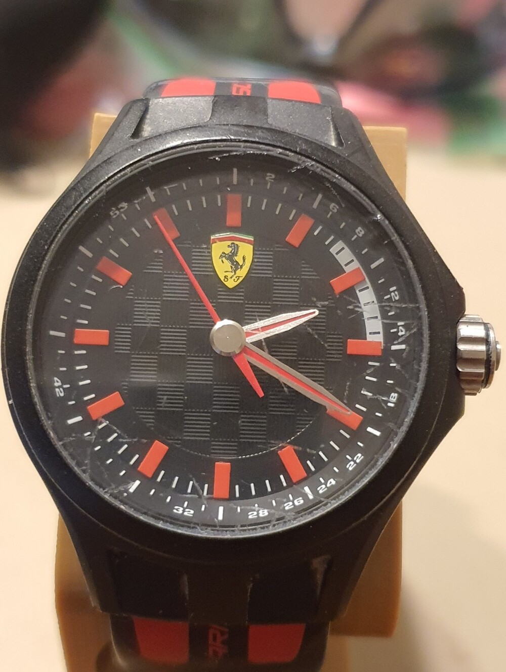 Scuderia Ferrari Pit Crew Black/Red Men's Watch